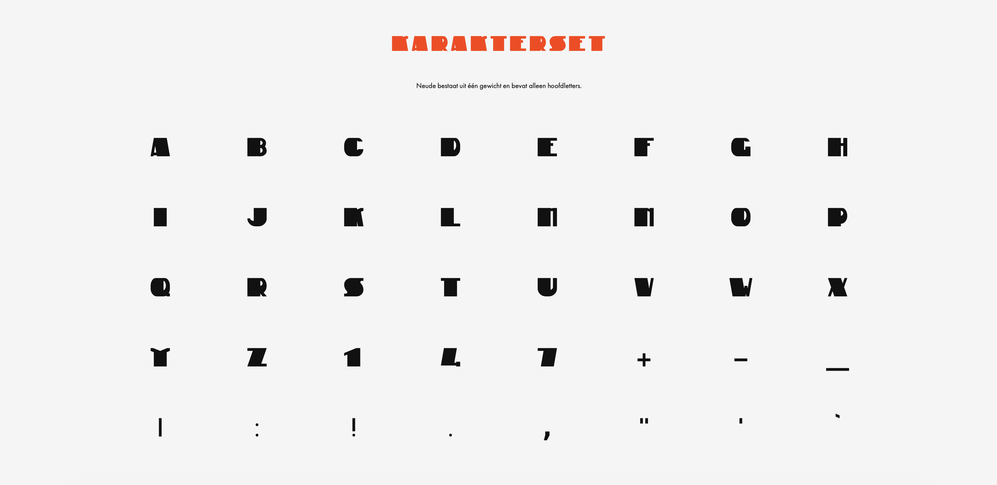 Typografie karakterset